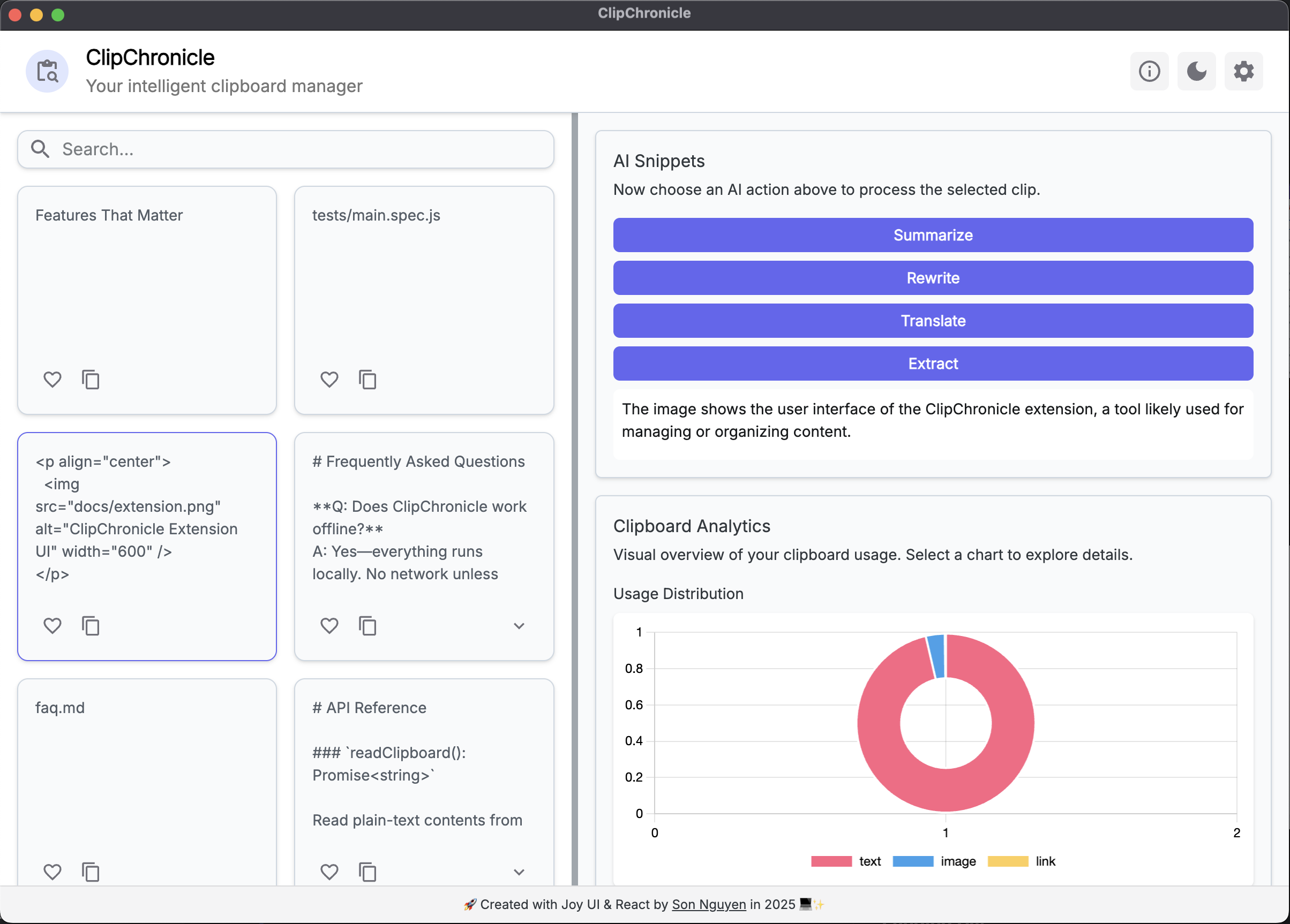 Desktop command center